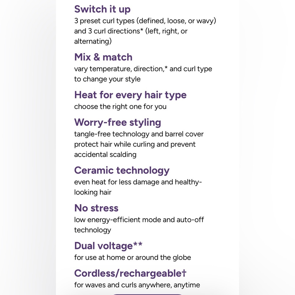 Brand new INFINITIPRO BY CONAIR Curl Secret Automatic Curling Iron - 3/4 barrel - Picture 8 of 15